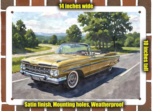 Metal sign 1959 chevrolet el - metal,