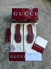 Gucci Rubber Sliders Size 6/39