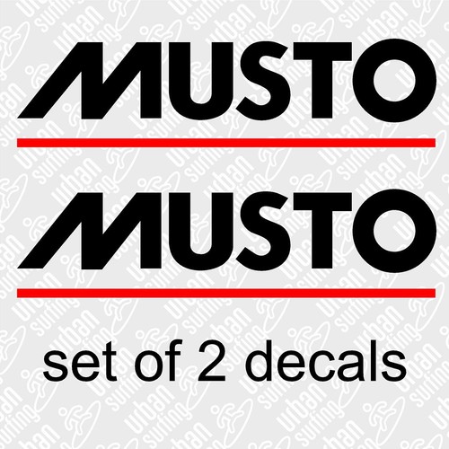 Set musto stickers 9cm - set, of