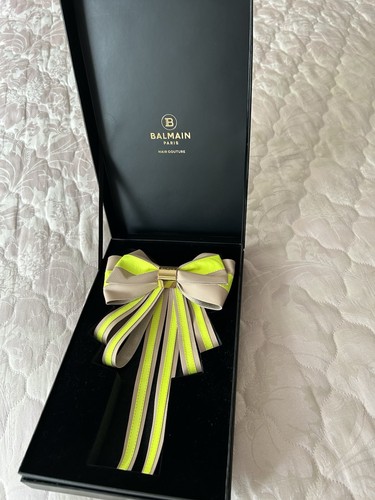 Balmain leather bow hair - balmain,