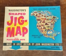 VINTAGE WADDINGTONS JIG MAP