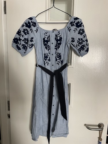 Zara blue cotton floral - blue,