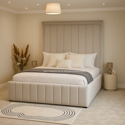 High headboard ottoman - headboard, bed