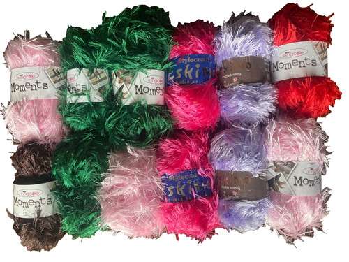 Mixed eyelash yarn clearance - yarn,