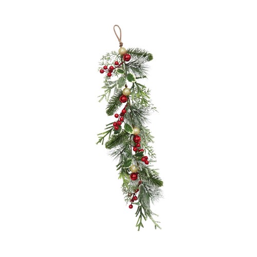 Christmas teardrop swag green - christmas,
