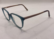 UBER BLUE AND TAN FRAMES ONLY EYEGLASSES 52-16-145