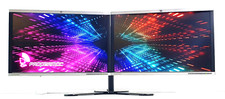 DUAL HP PC Monitor Bundle 44"