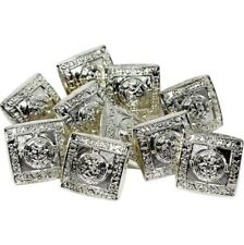 Silver Finish Scottish Shank Kilt Buttons 15mm 20mm Sewing Button Argyle Jacket