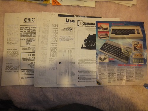 Oric brochures and - , catalogues