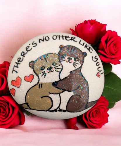 Hand painted otters there - hand, 2