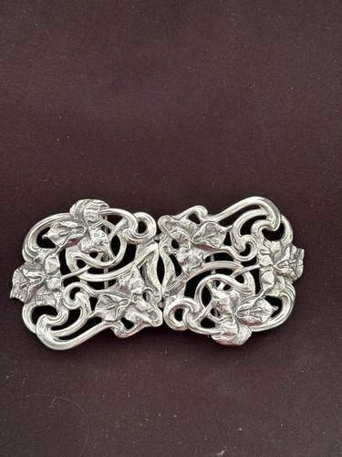 Solid silver nurses belt - solid,