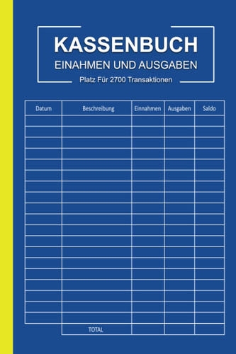 Kassenbuch einnahmen und - kassenbuch:,