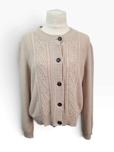 Brora cable knit cardigan - cable,