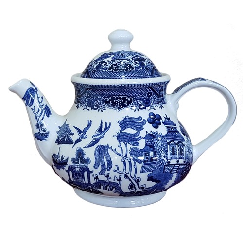 Churchill china blue willow - china,