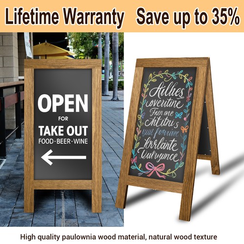 Large double sided wooden - sided,