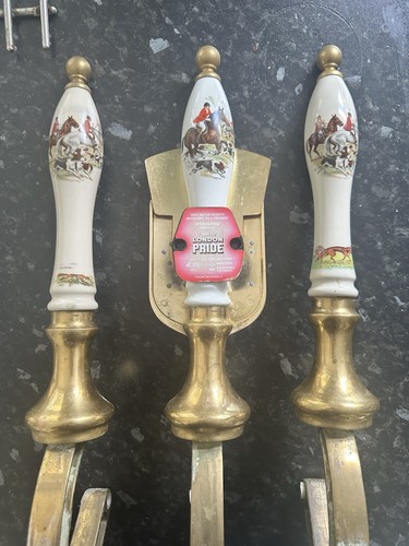 Vintage solid brass pub beer - brass,