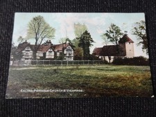 Ealing Perivale Church & Vicarage Postcard London - 107868