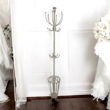 Coat stand cream metal - coat,