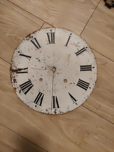 Antique dial clock - antique, 12"