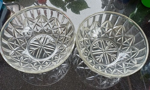 Large heavy glass vintage - large,