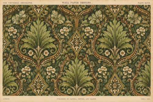 124 c1860 victorian wallpaper - 124.,