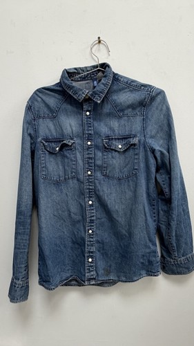 Blue denim fitted - blue,