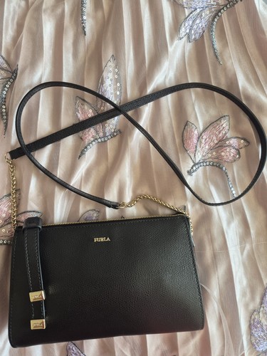 Furla luna black saffiano - furla,
