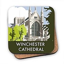 Winchester Cathedral  cork backed drinks coaster