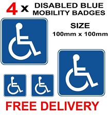 4 x DISABLED BLUE BADGE