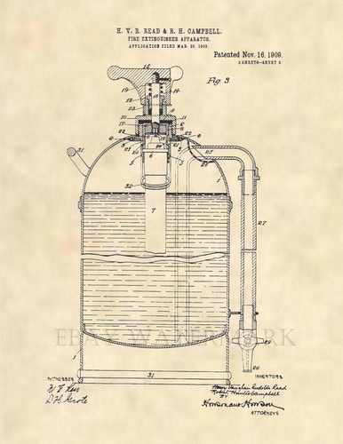Antique fire extinguisher - antique,