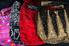 CCcollections Boho Crossbody Bags For Women & Men 40 Prints Crossbody Thai Bags