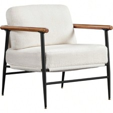 Faux Leather Tub Chair, Moder