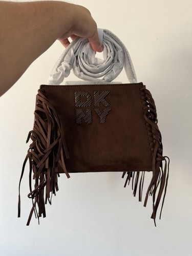 Dkny brown suede bag - dkny,