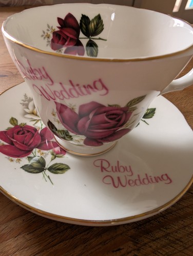 Ruby wedding cup - wedding,