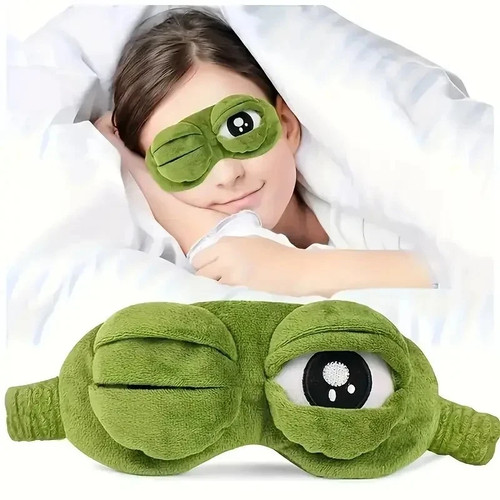 Frog sleep mask - frog, plush