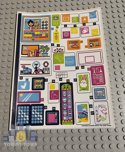 Lego friends sticker sheet - sticker,