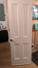 Vintage Reclaimed Edwardian Internal 4 panel Door 1940x660