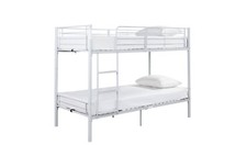Mason Metal Bunk Bed White Kids Childrens Bunkbed With Ladder