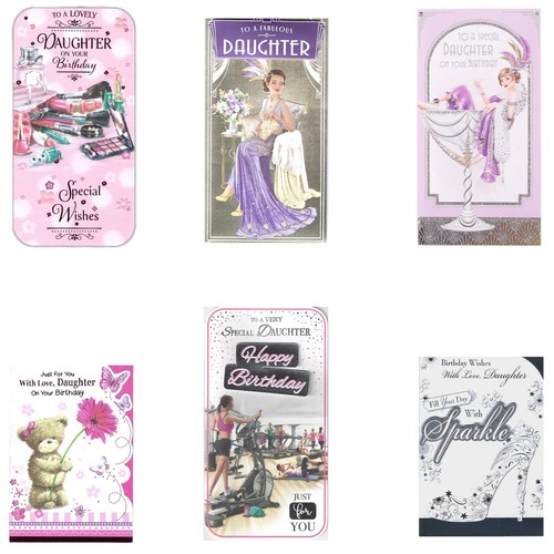 Daughter birthday card various - birthday,