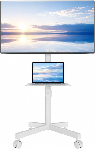 Mobile stand wheels - on,