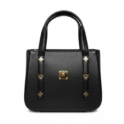 Mcm black textured leather - mcm,