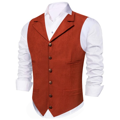 Mens rust orange corduroy - mens,