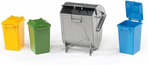 Bruder garbage can set - (set, of