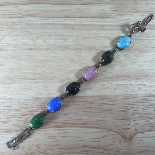 Vintage scarab bracelet - vintage,