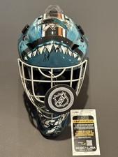 JSA COA YAROSLAV ASKAROV Signed Autographed San Jose Sharks Hockey Goalie Mask