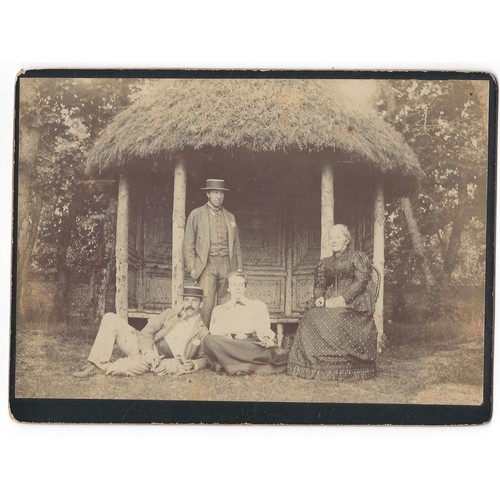 Cabinet card photograph scene - cabinet,