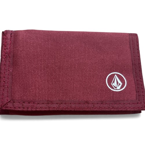 Volcom red nylon trifold - nylon, -trifold-
