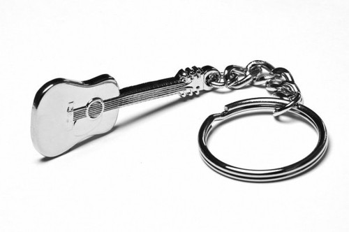 Acoustic guitar keyring - keyring,
