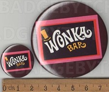 WONKA BAR Badge Button Pin -