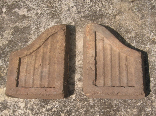 Original vintage fire - vintage, bricks